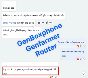 Tất cả các các hàng đều được nhận dịch vụ hỗ trợ tận tâm