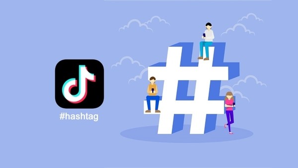 Sử dụng hashtag trên TikTok để tăng tim