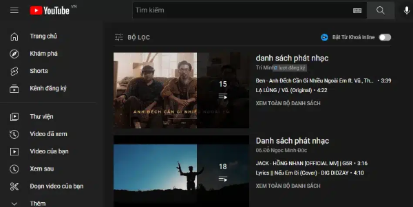 Thêm video vào danh sách phát của YouTube