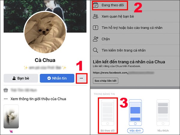 Cách bỏ theo dõi cá nhân trên Facebook