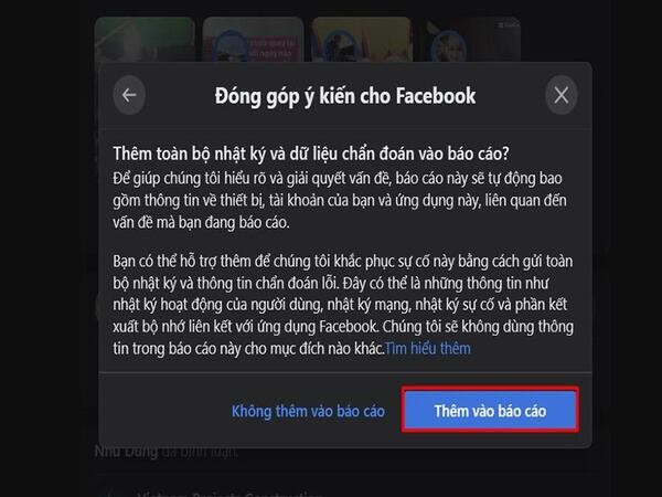 Mở chặn like Facebook bằng cách gửi báo cáo nhầm lẫn