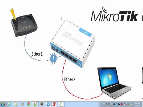 Kết nối máy tính vào thiết bị Router MikroTik