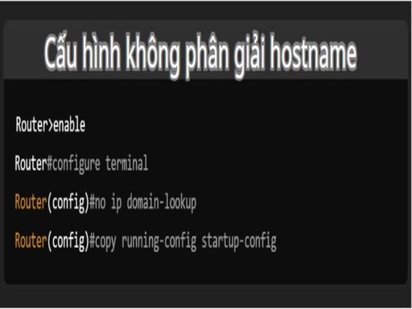 Cấu hình không phân giân Hostname