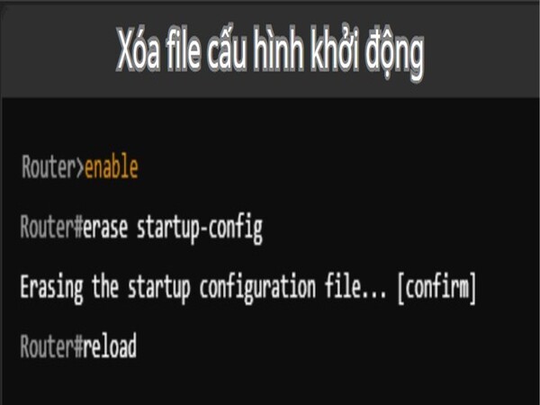 Xóa file cấu hình khởi động