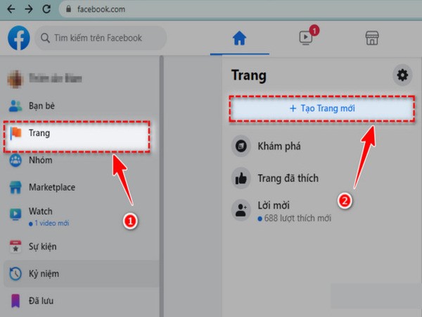 Hướng dẫn tạo fanpage mới từ tài khoản Facebook Business