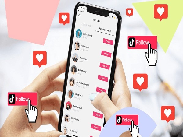 Follow chéo Tiktok với người dùng Tiktok