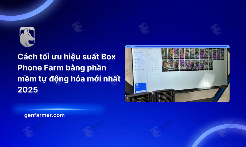 Cách tối ưu hiệu suất Box Phone Farm bằng phần mềm tự động hóa mới nhất 2025