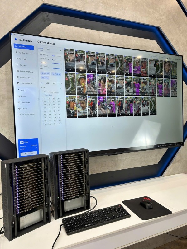 Hệ thống Box Phone Farm vận hành đa thiết bị hiệu quả
