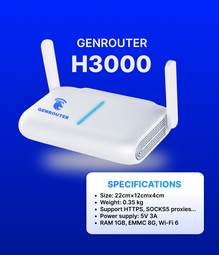 GENROUTER: PROXY CONNECTION DEVICE FOR IOS, BOXPHONE, ANDROID | UP