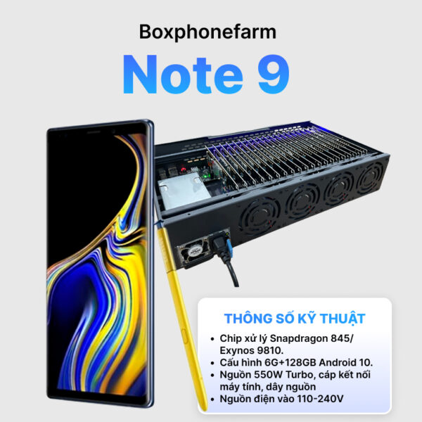 box phone farm note 9