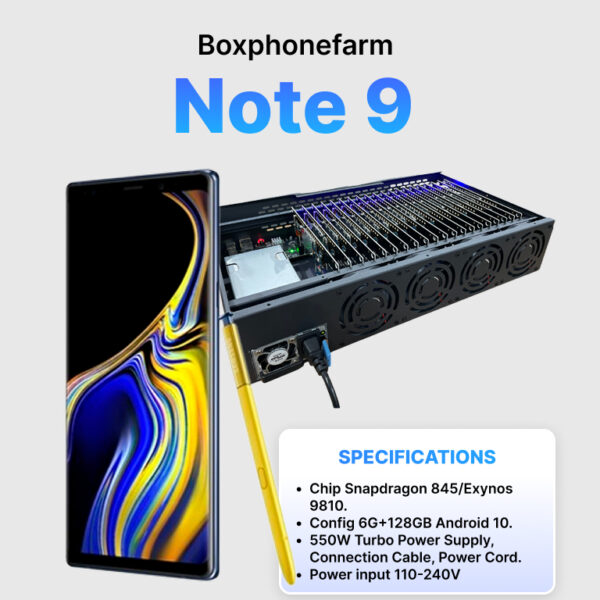 box phone farm note 9