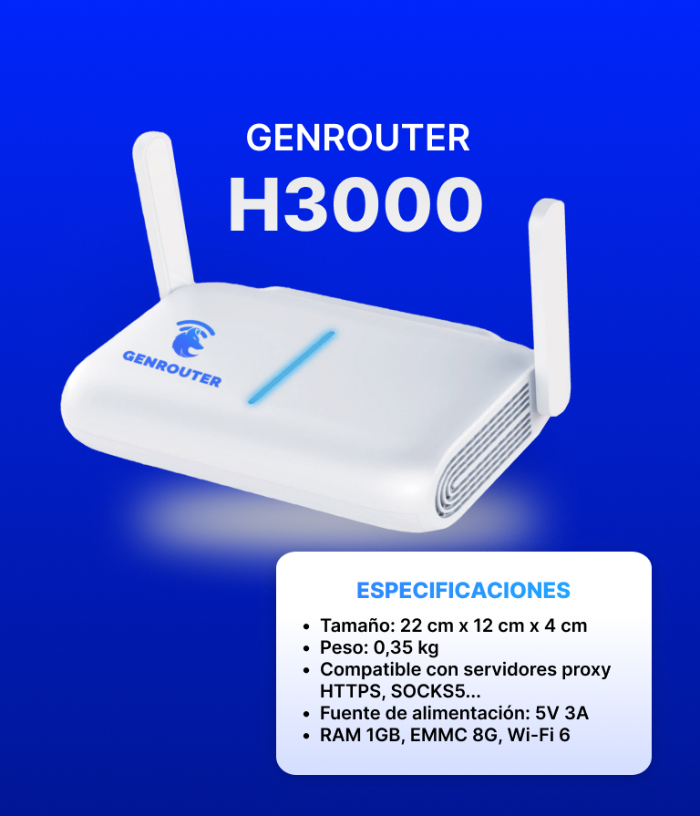 GENROUTER: Conexión Proxy para iOS, Boxphone y Android | Soporta