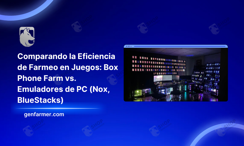 Jugar y farmear en el juego Box Phone Farm