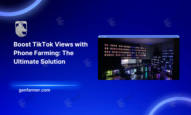 phone farm - tiktok viewer