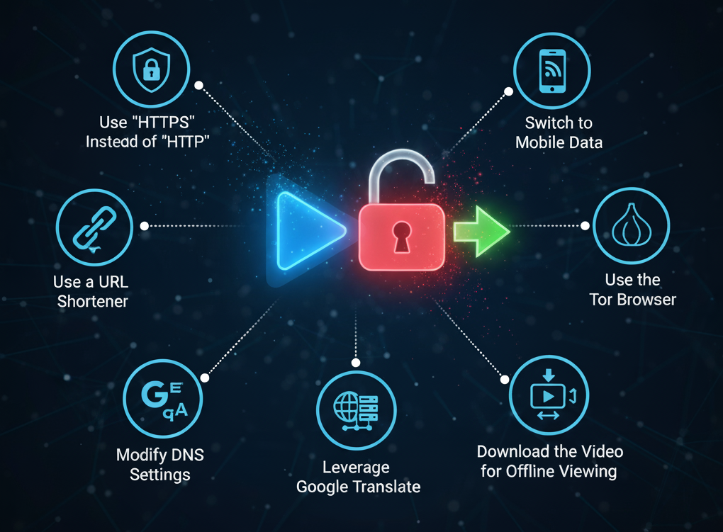 Métodos para Unblock YouTube sin una VPN o Proxy