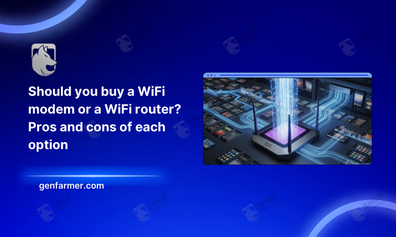 buy a WiFi modem or a WiFi router