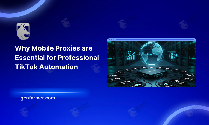 Mobile proxies for TikTok, TikTok automation