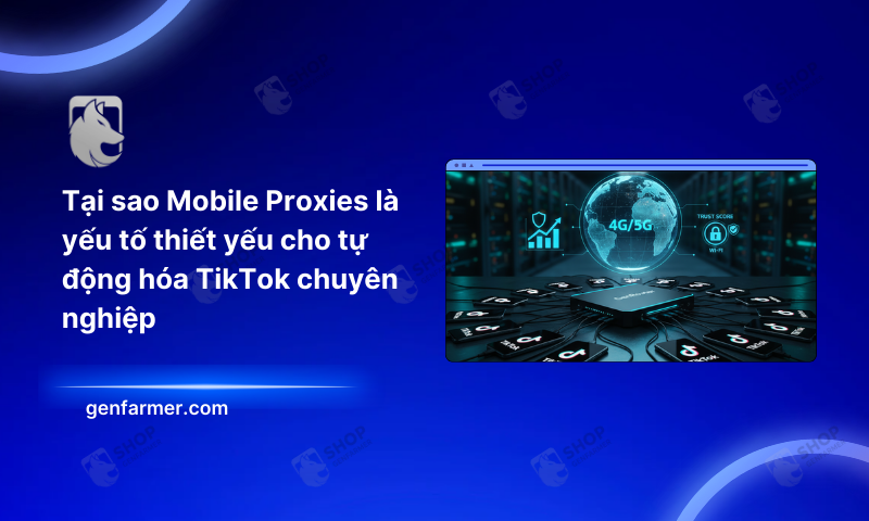 Mobile proxies for TikTok, TikTok automation