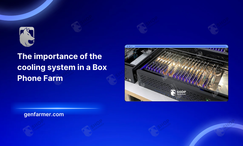 The cooling system in a Box Phone Farm