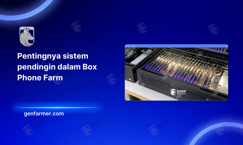 The cooling system in a Box Phone Farm
