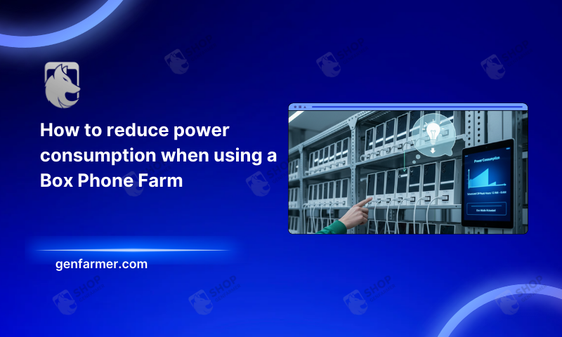 power consumption when using a box phone farm