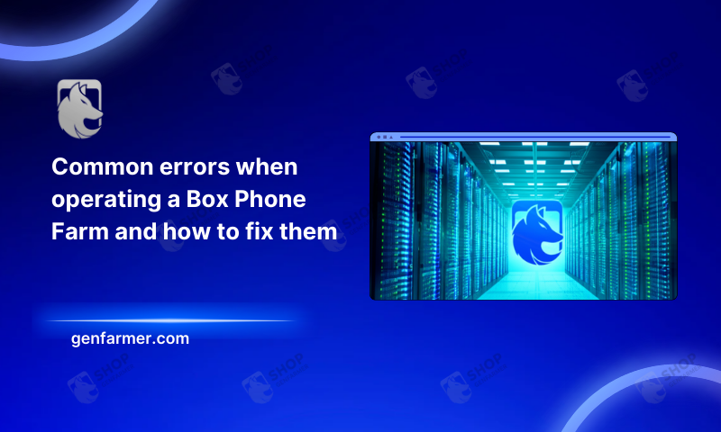errors when operating a box phone farm