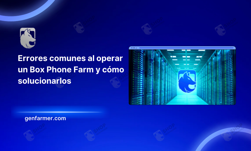 errors when operating a box phone farm