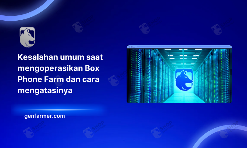 errors when operating a box phone farm