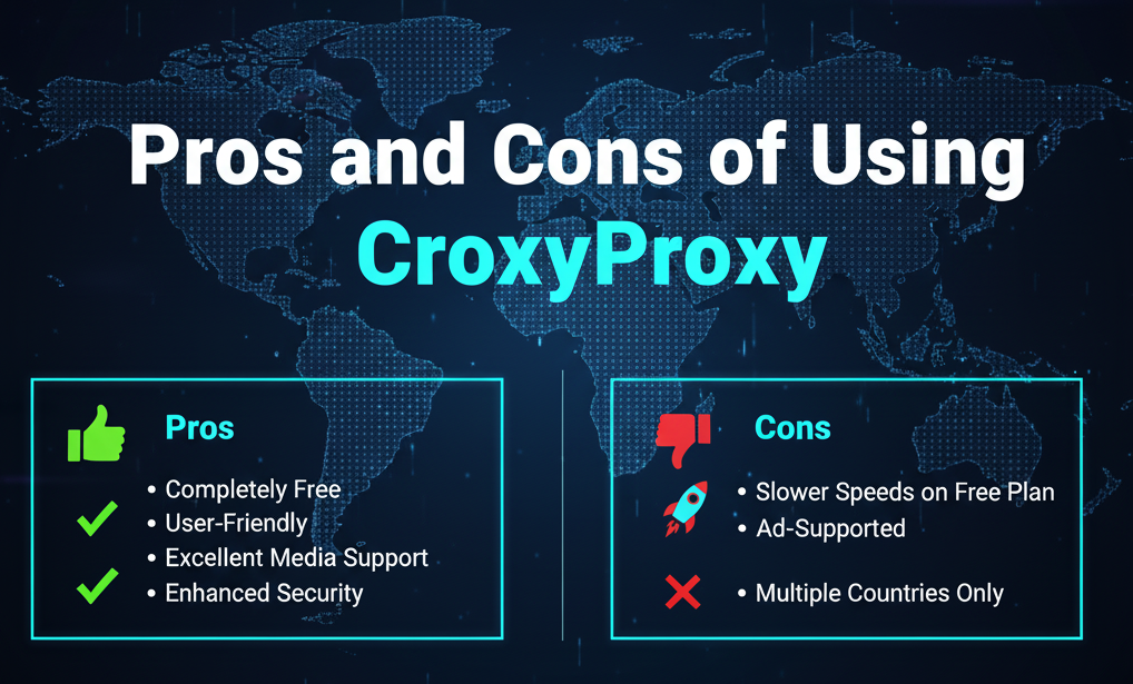 Pros y contras de usar CroxyProxy