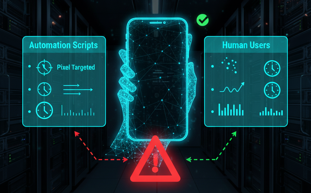 Análisis de biometría del comportamiento: ¿Tocas y deslizas como un humano?