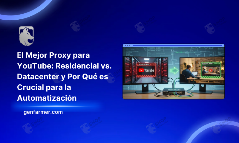 El Mejor Proxy para YouTube: Residencial vs. Datacenter y Por Qué es Crucial para la Automatización