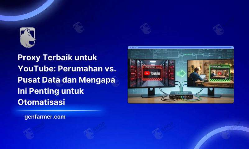 Proxy Terbaik untuk YouTube: Perumahan vs. Pusat Data dan Mengapa Ini Penting untuk Otomatisasi