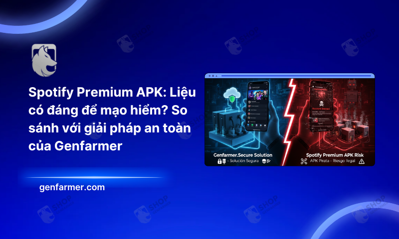 Spotify Premium APK: Liệu có đáng để mạo hiểm? So sánh với giải pháp an toàn của Genfarmer