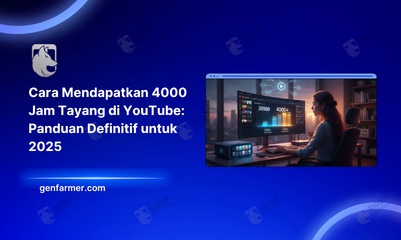 Cara Mendapatkan 4000 Jam Tayang di YouTube: Panduan Definitif untuk 2025