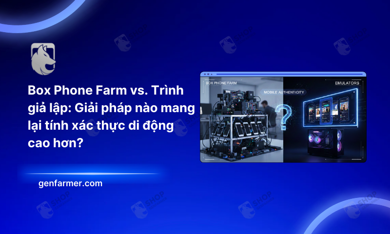 Box Phone Farm vs. Trình giả lập: Giải pháp nào mang lại tính xác thực di động cao hơn?