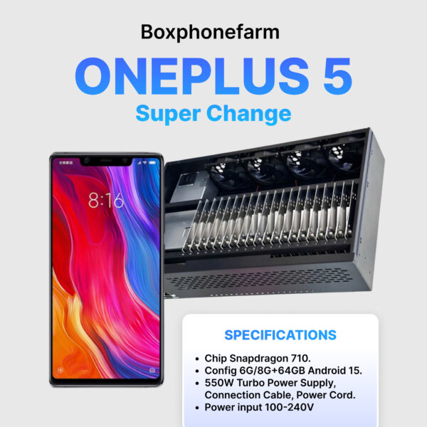 Box Phone Farm Z Flip3 8/128GB USB + LAN/OTG black circuit