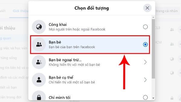 You have selected the Friends setting instead of Public You have selected the Friends setting instead of Public