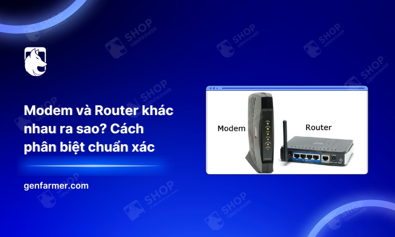 Modem và Router khác nhau ra sao? Cách phân biệt chuẩn xác 1 15. Modem va Router khac nhau ra sao Cach phan biet chuan xac 1