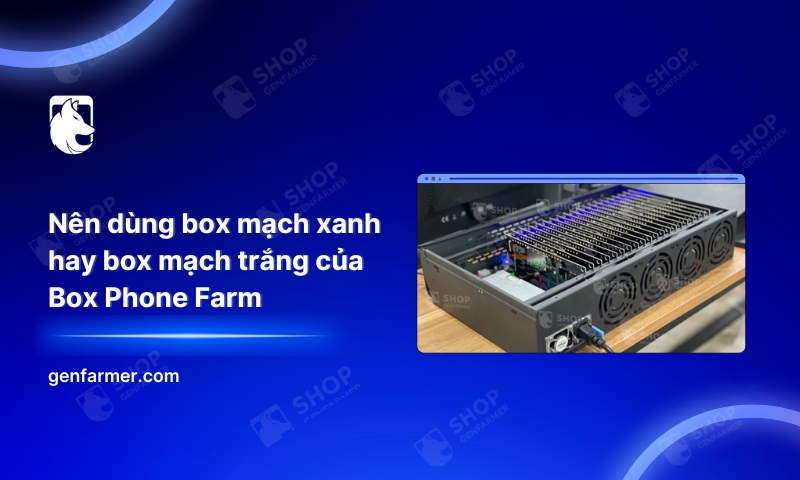 Nên dùng box mạch xanh hay box mạch trắng của Box Phone Farm