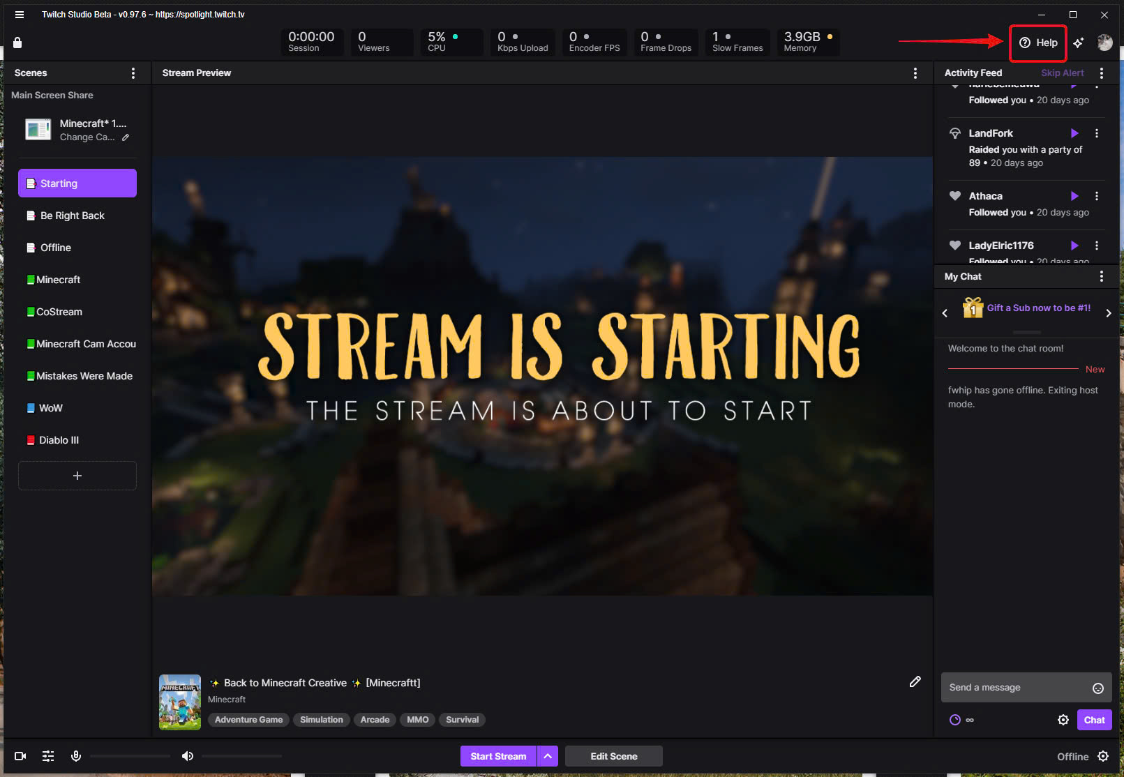 Twitch Studio Twitch Studio