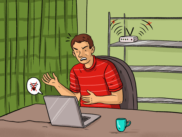 Router broadcasting poorly due to bad weather