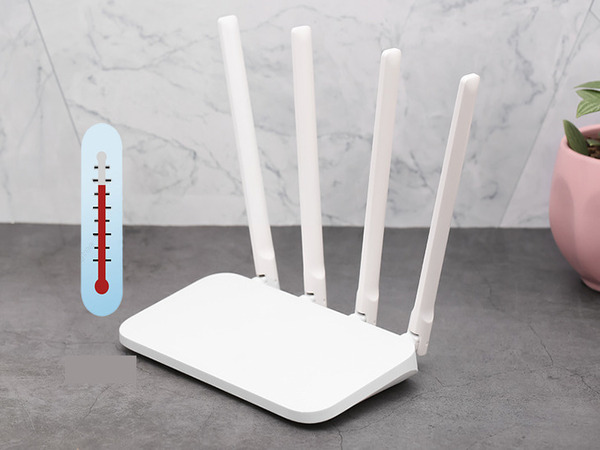 An overheating WiFi Router leads to poor WiFi broadcasting