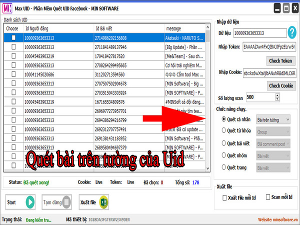 Phần mềm Max UID