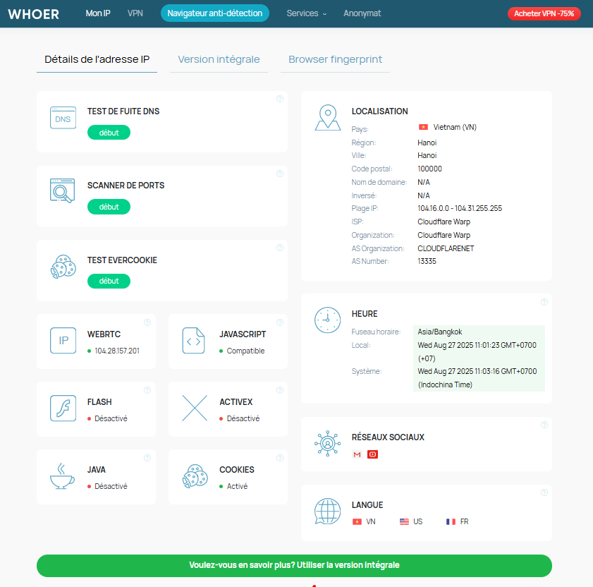 Whoer IP là gì? Cách check IP bằng Whoer đơn giản, nhanh chóng 10 Guide on how to check IP with Whoer simply and quickly