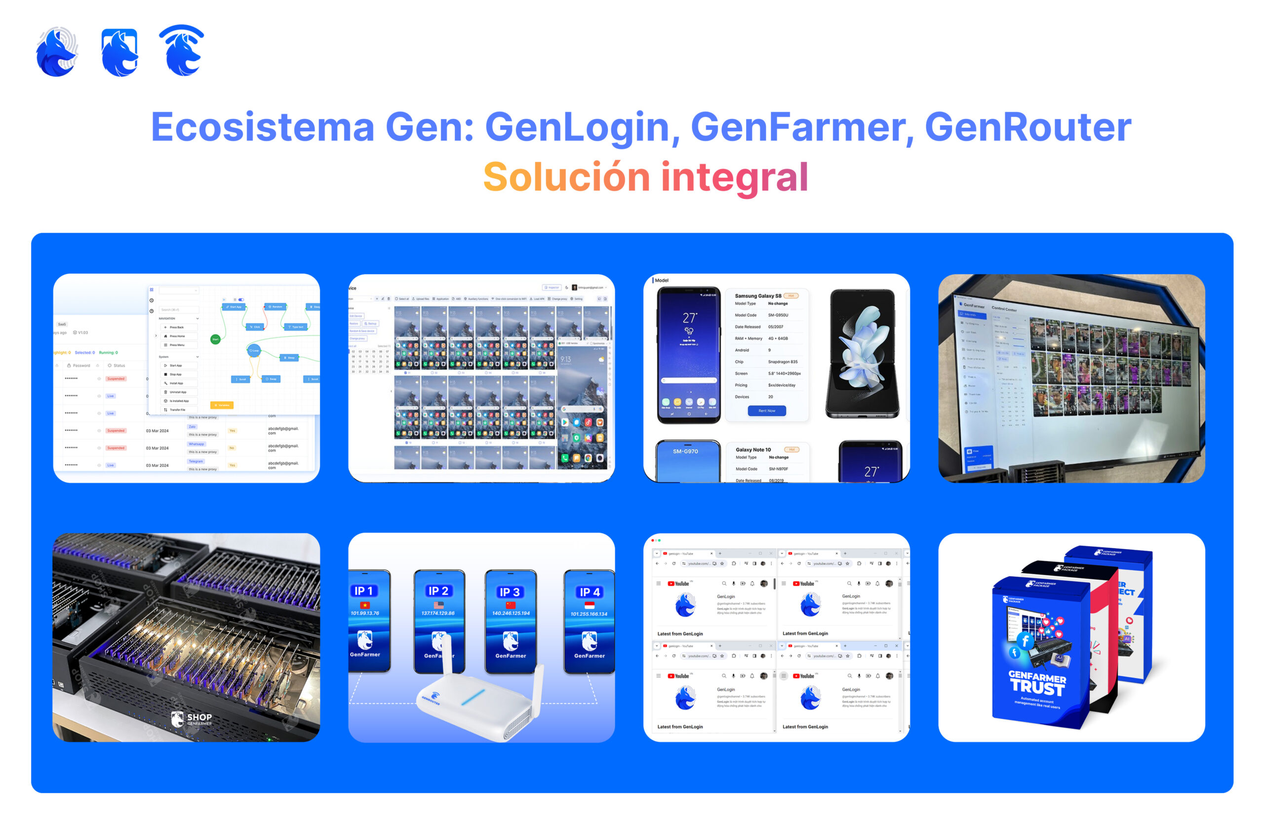 Ecosistema Gen: GenLogin, GenFarmer, GenRouter