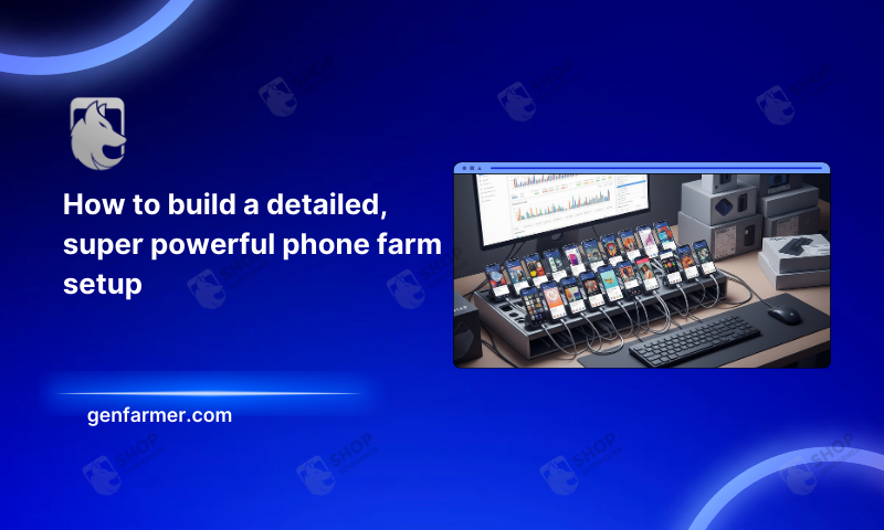 phone farm setup