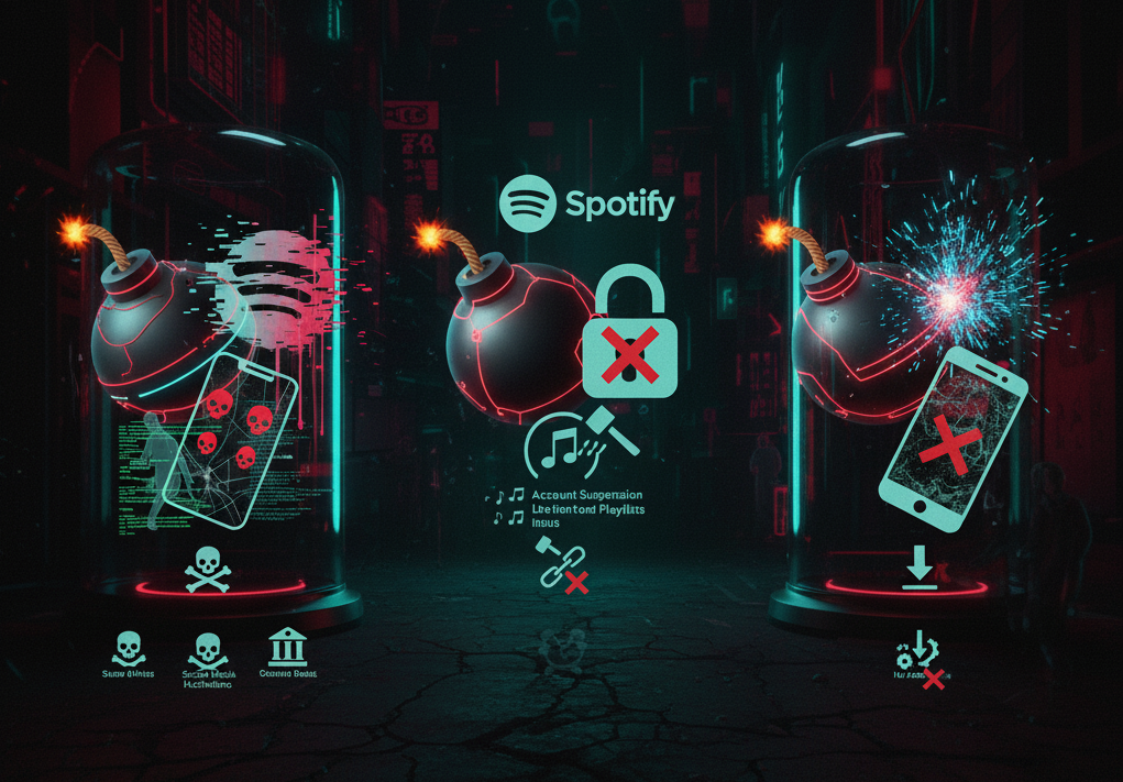 Risk Analysis Three time bombs when installing a Spotify Premium APK