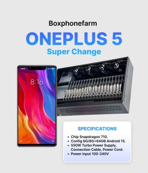 Box Phone Farm OnePlus 5 Super Change USB Port + LAN/OTG