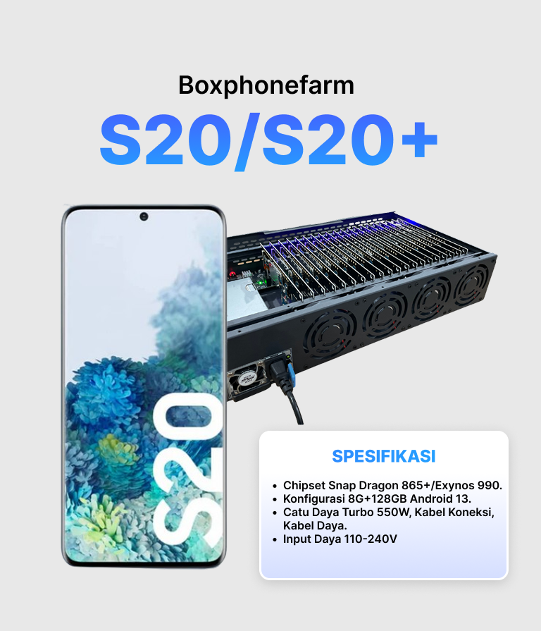 Box Phone Farm S20 8/128GB | Port USB + LAN/OTG | PCB Hitam 1 Box Phone Farm S20 8/128GB | Port USB + LAN/OTG | PCB Hitam