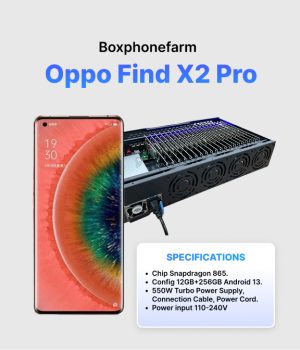 Box Phone Farm Oppo Find X2 Pro 12/256GB USB Port + LAN/OTG
